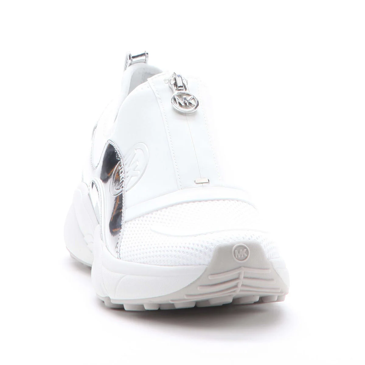 Michael Kors Sami Zip Sneaker in Silver - Image 2