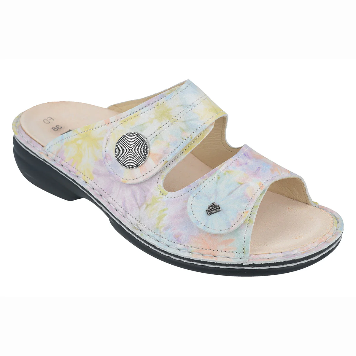 Finn Comfort Sansibar Women's Slide Sandals in Confetto