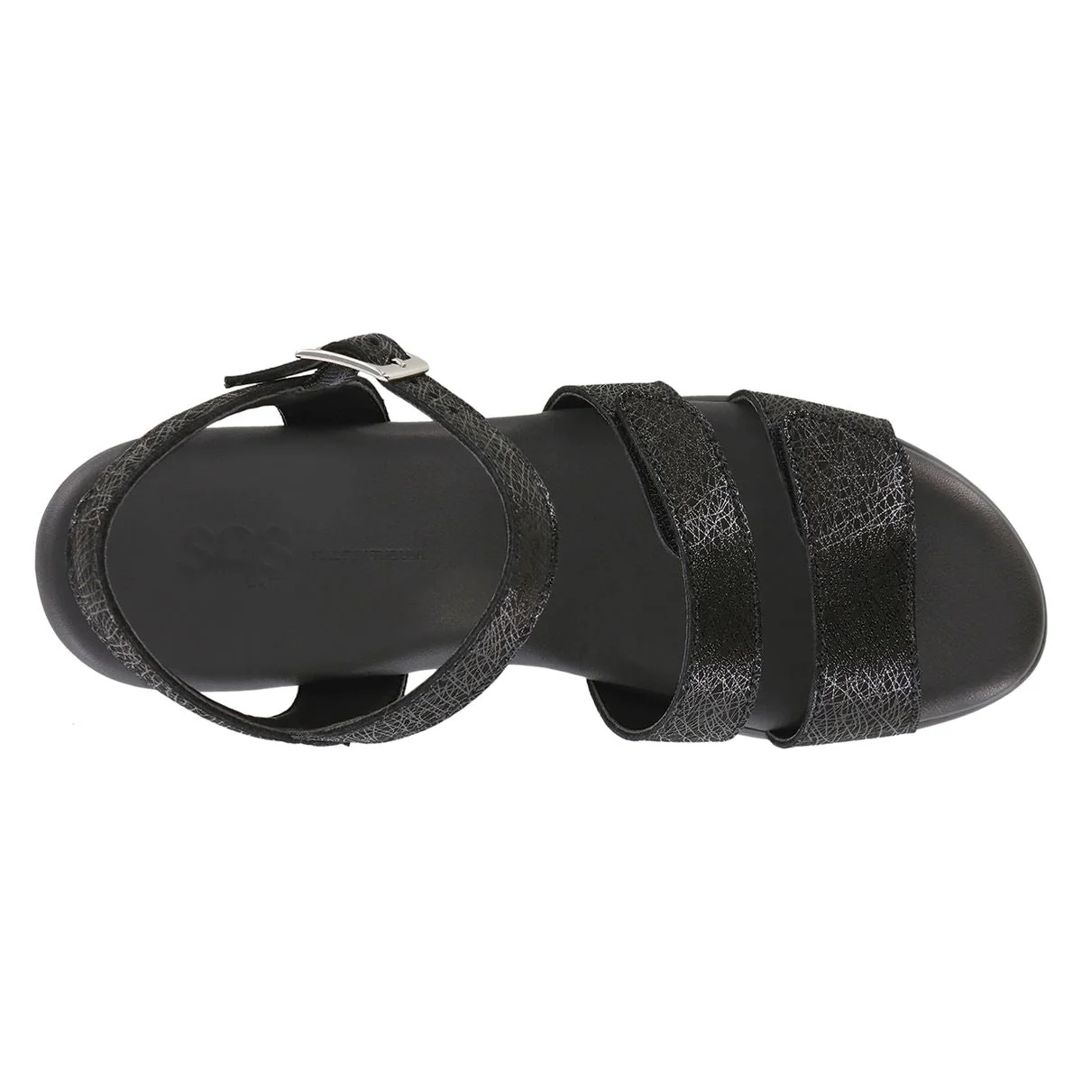 SAS Savanna Women's Heel Strap Sandal In Black - Image 3
