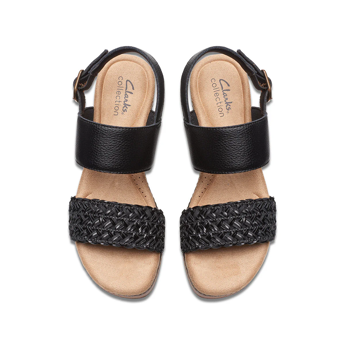 Clarks Seannah Step Women's Wedge Sandal in Black - Image 6