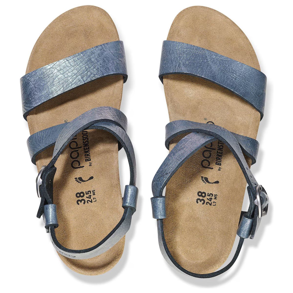 Sibyl Wedge Metallic Sandals - Image 6