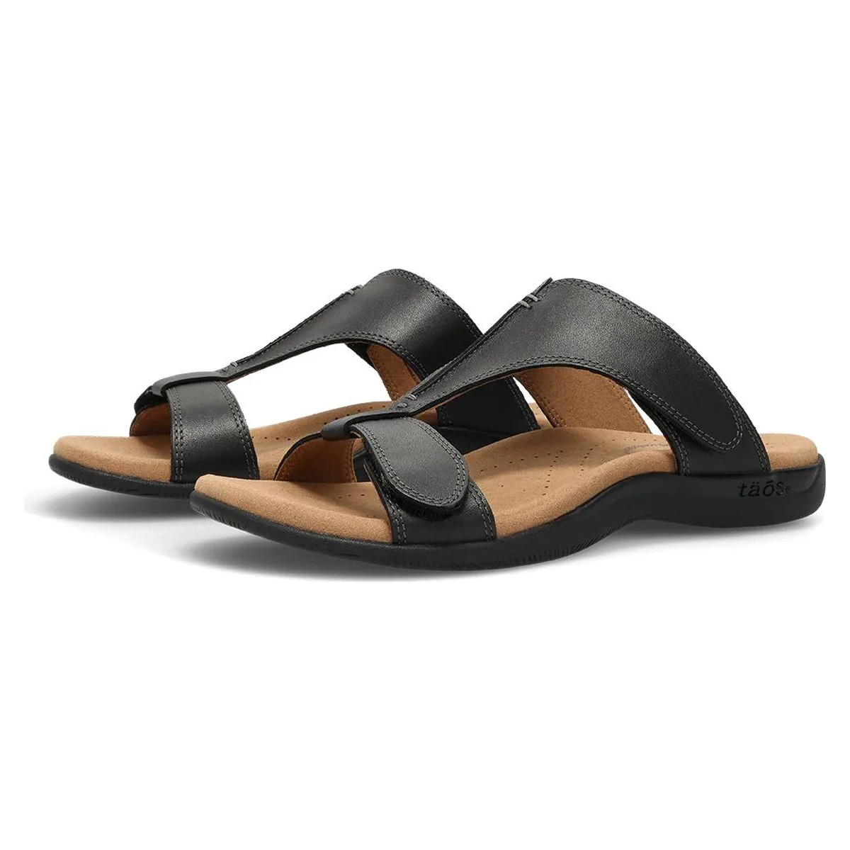 Slide Show Adjustable Strap Sandal in Black - Image 4