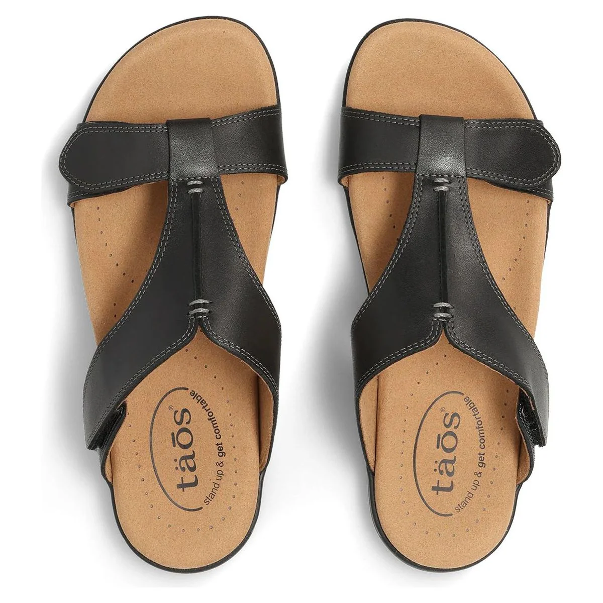 Slide Show Adjustable Strap Sandal in Black - Image 6