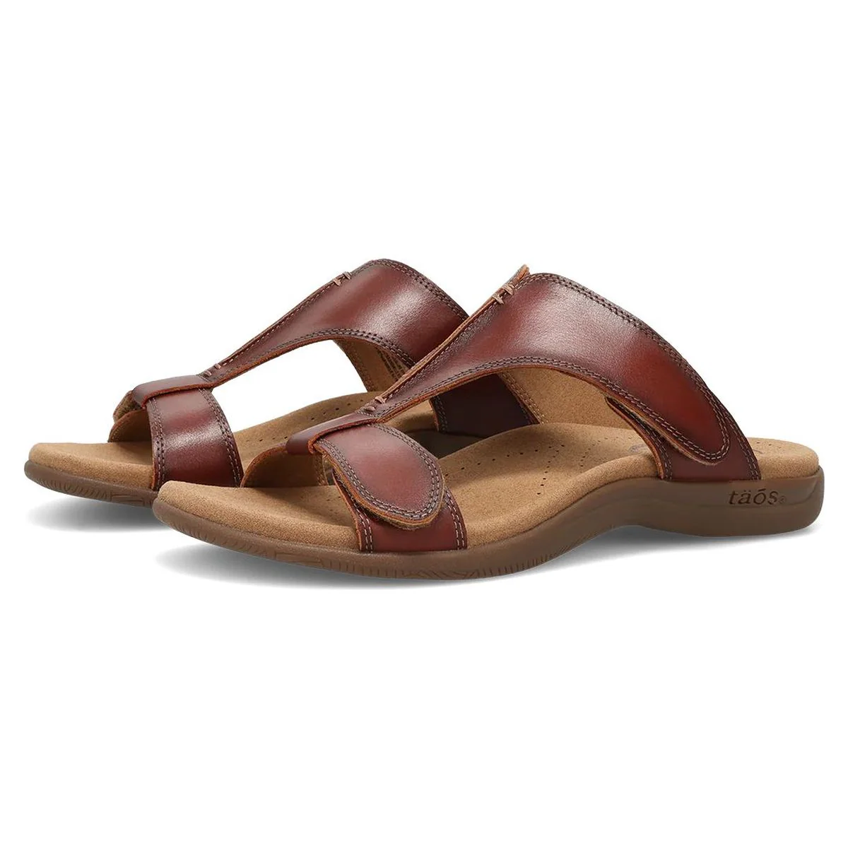 Slide Show Adjustable Strap Sandal in Cognac - Image 4