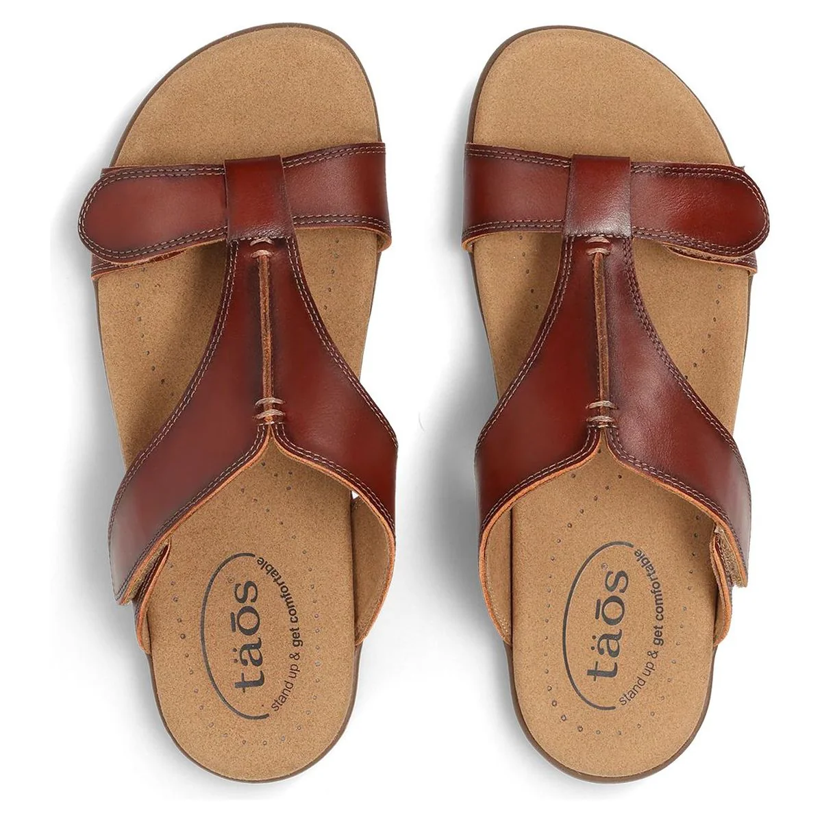 Slide Show Adjustable Strap Sandal in Cognac - Image 6