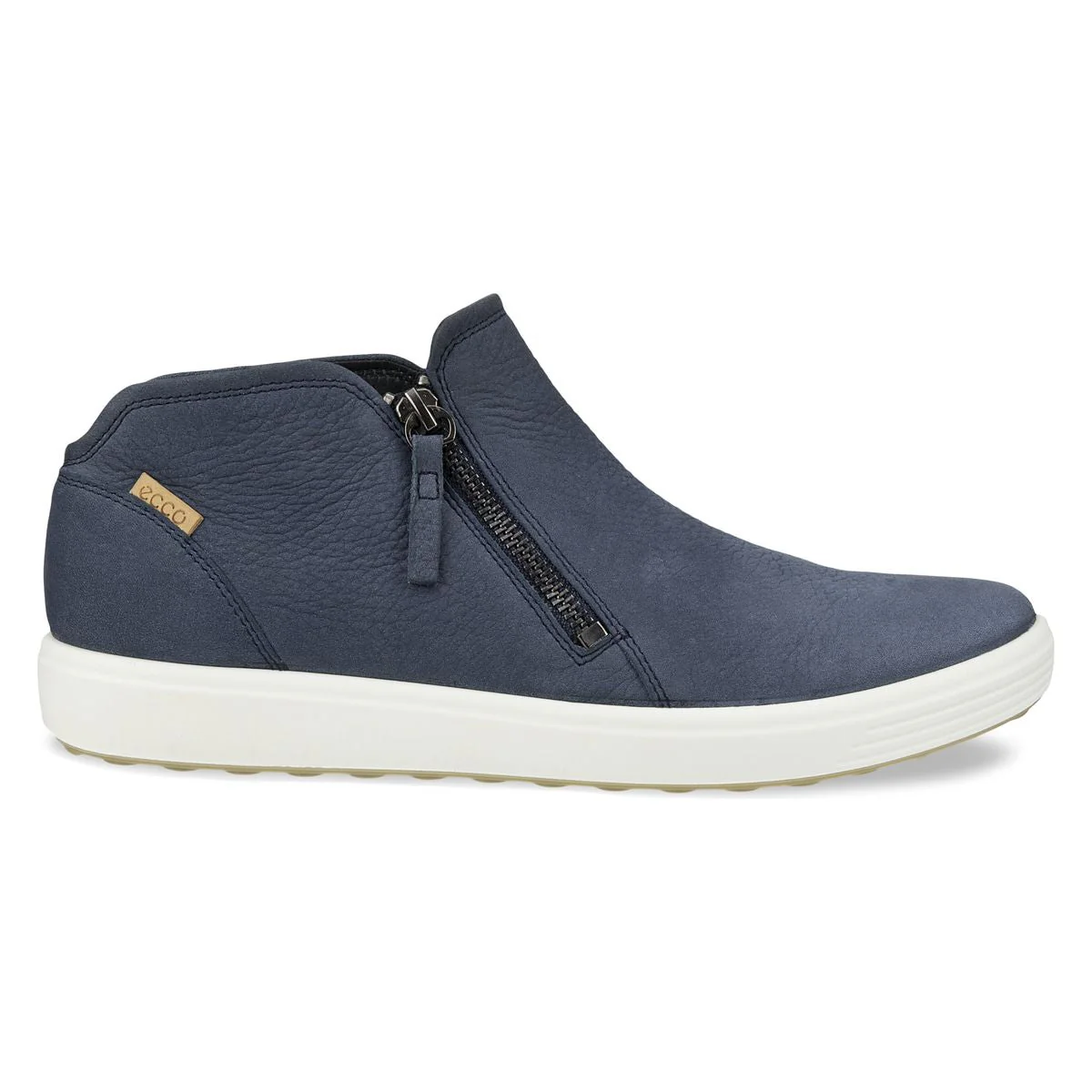 Ecco Soft 7 Women's Side Zip Bootie in Marine - Image 6