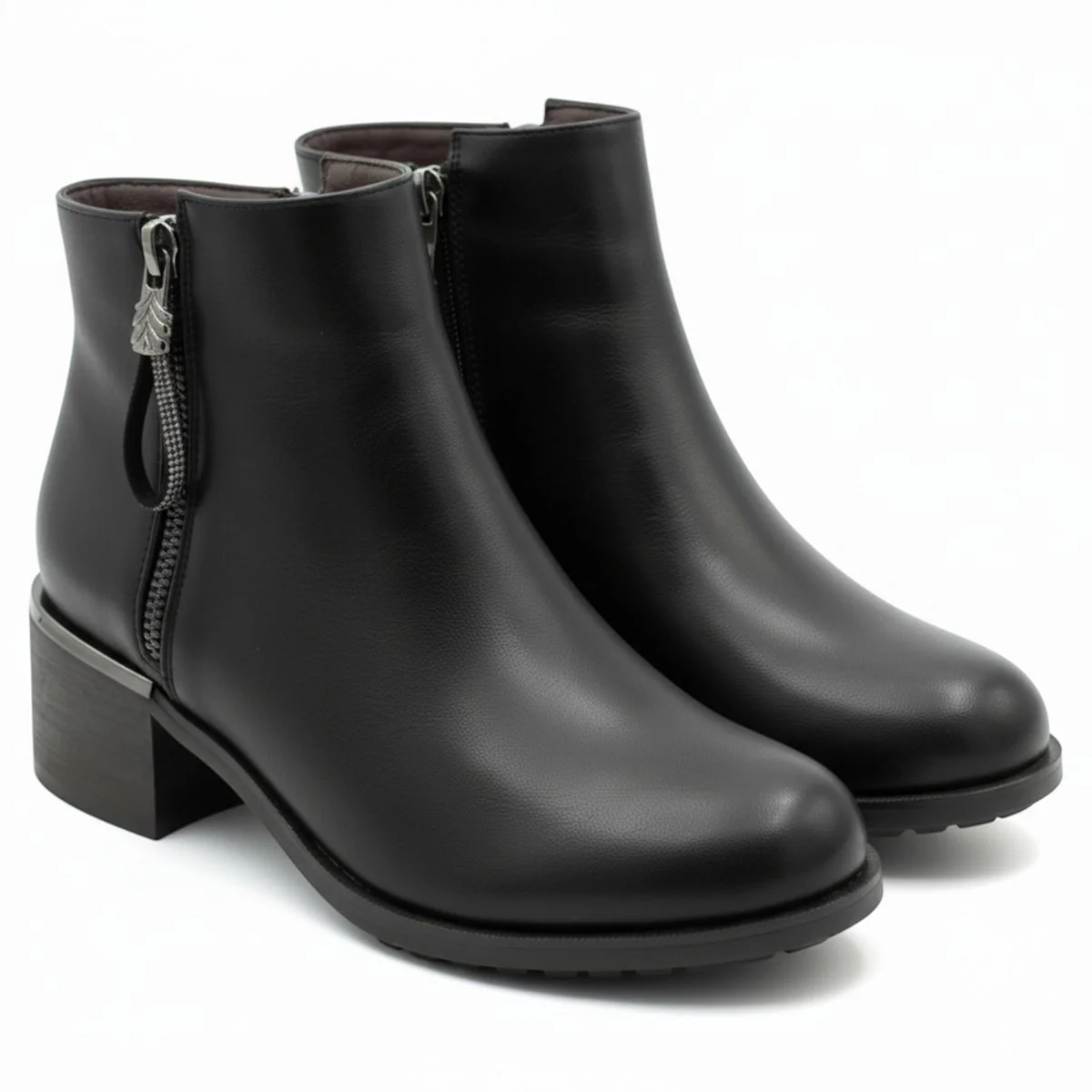 Stefania Italy F8152 Double Zip Dress Boot - Image 2