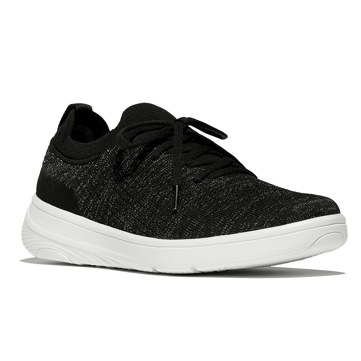 Fit Flop Super-Q Women's Knit Slip-On Laced Sneakers