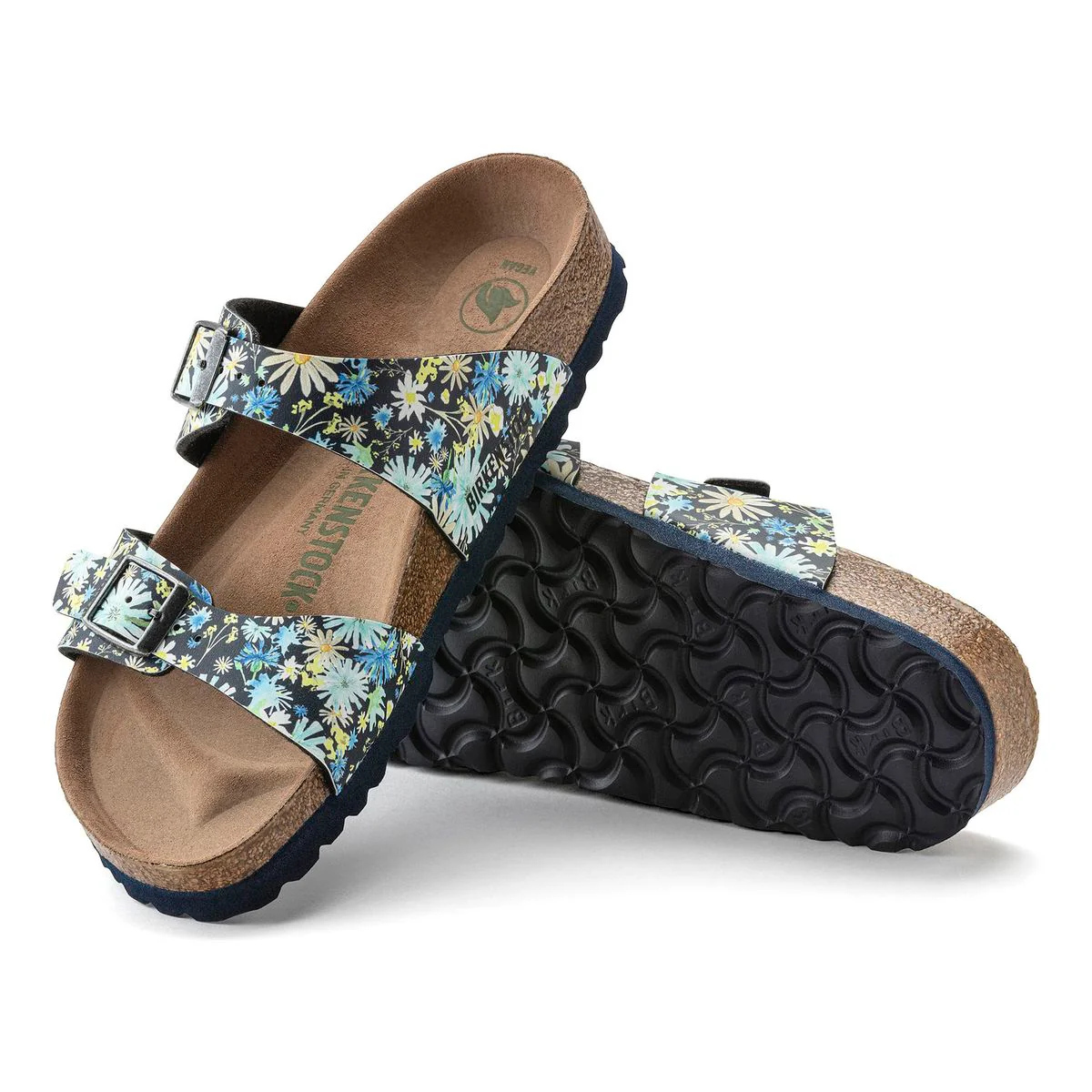 Birkenstock Sydney Vegan โ Blue Floral - Image 2