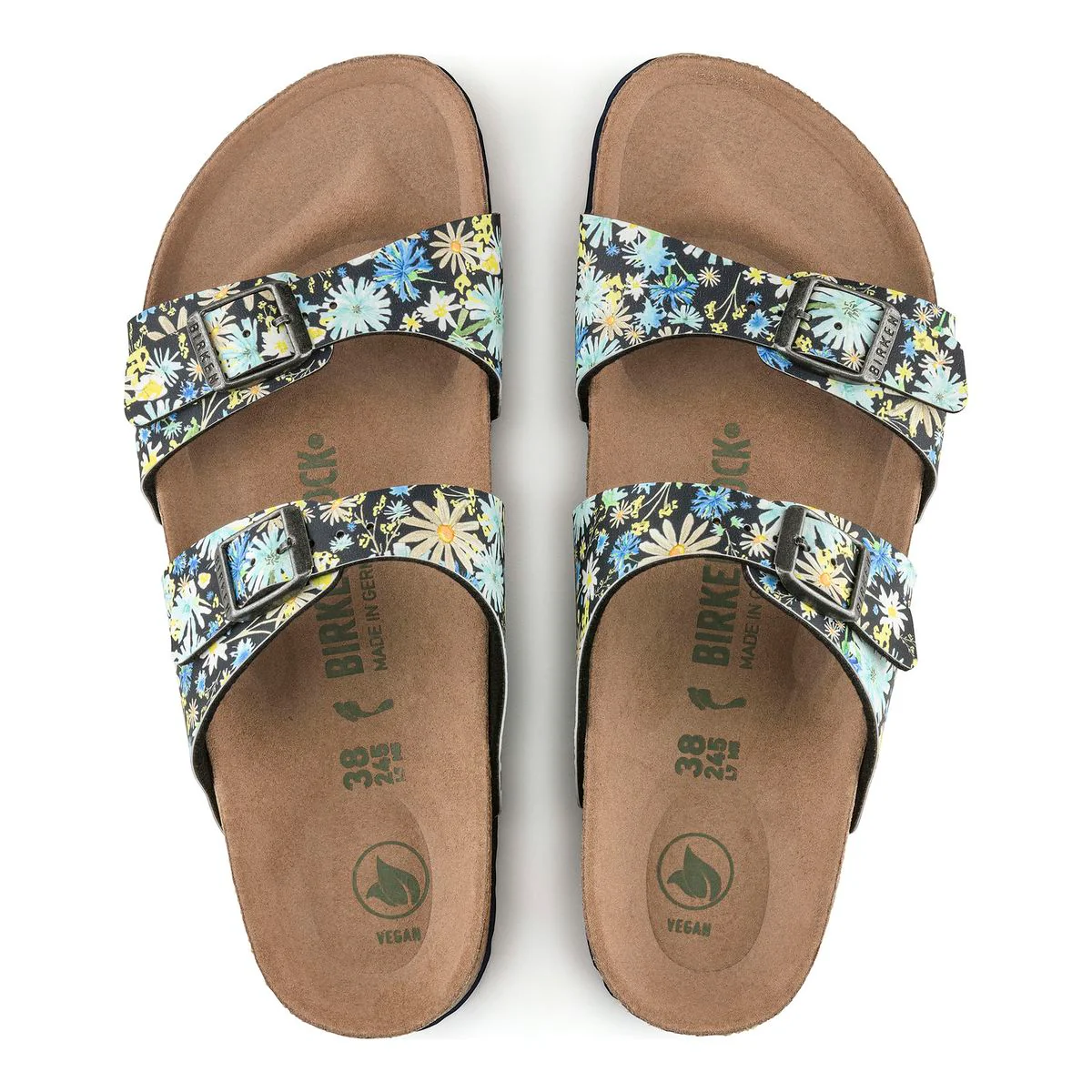 Birkenstock Sydney Vegan โ Blue Floral - Image 3