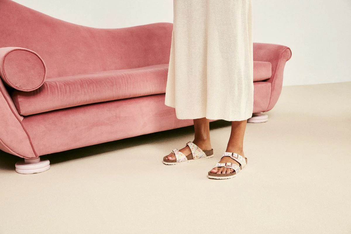 Birkenstock Sydney Vegan โ Pink Floral - Image 6