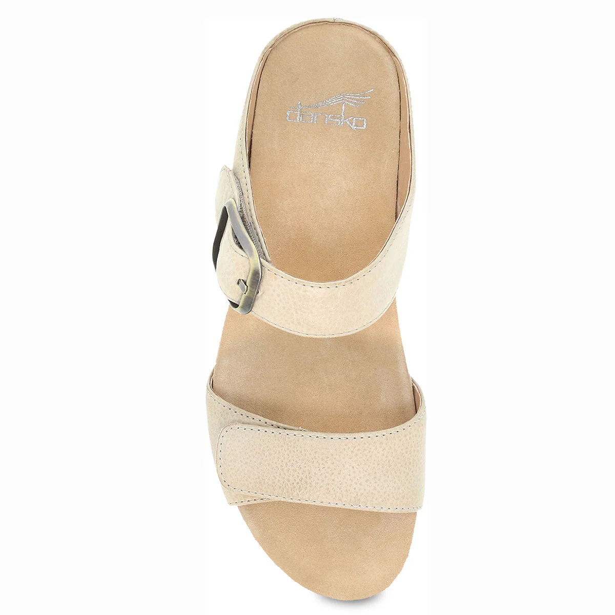 Dansko Tanya Burnished Women's Leather Sandals in Linen - Image 3