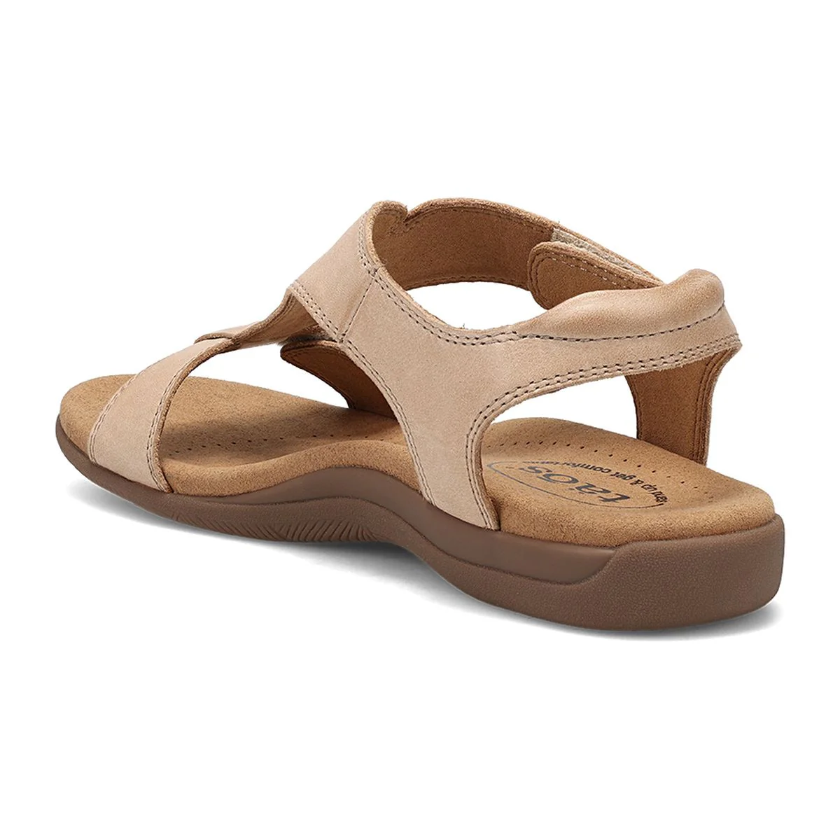 The Show Adjustable Strap Sandal in Stone - Image 3