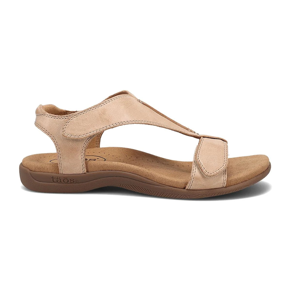 The Show Adjustable Strap Sandal in Stone - Image 6