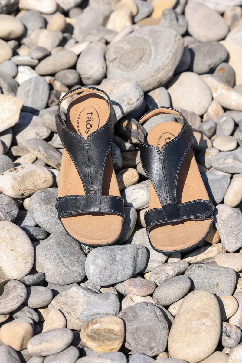 The Show Adjustable Strap Sandal in Black - Image 11