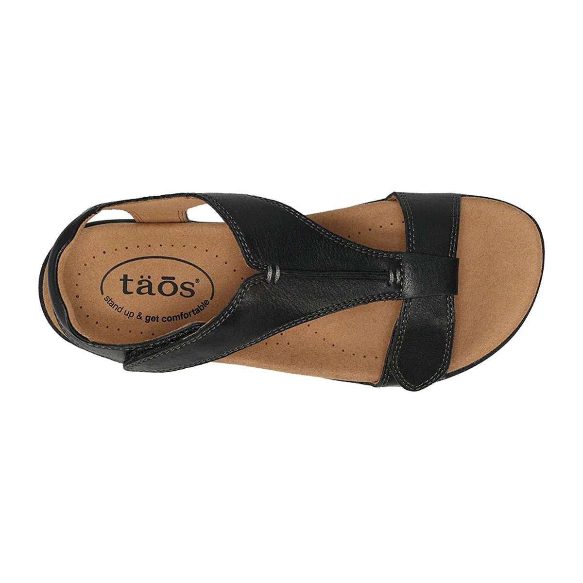 The Show Adjustable Strap Sandal in Black - Image 4