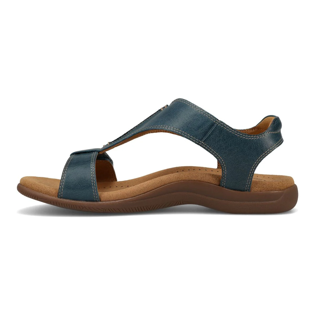The Show Adjustable Strap Sandal in Petrol Blue - Image 2