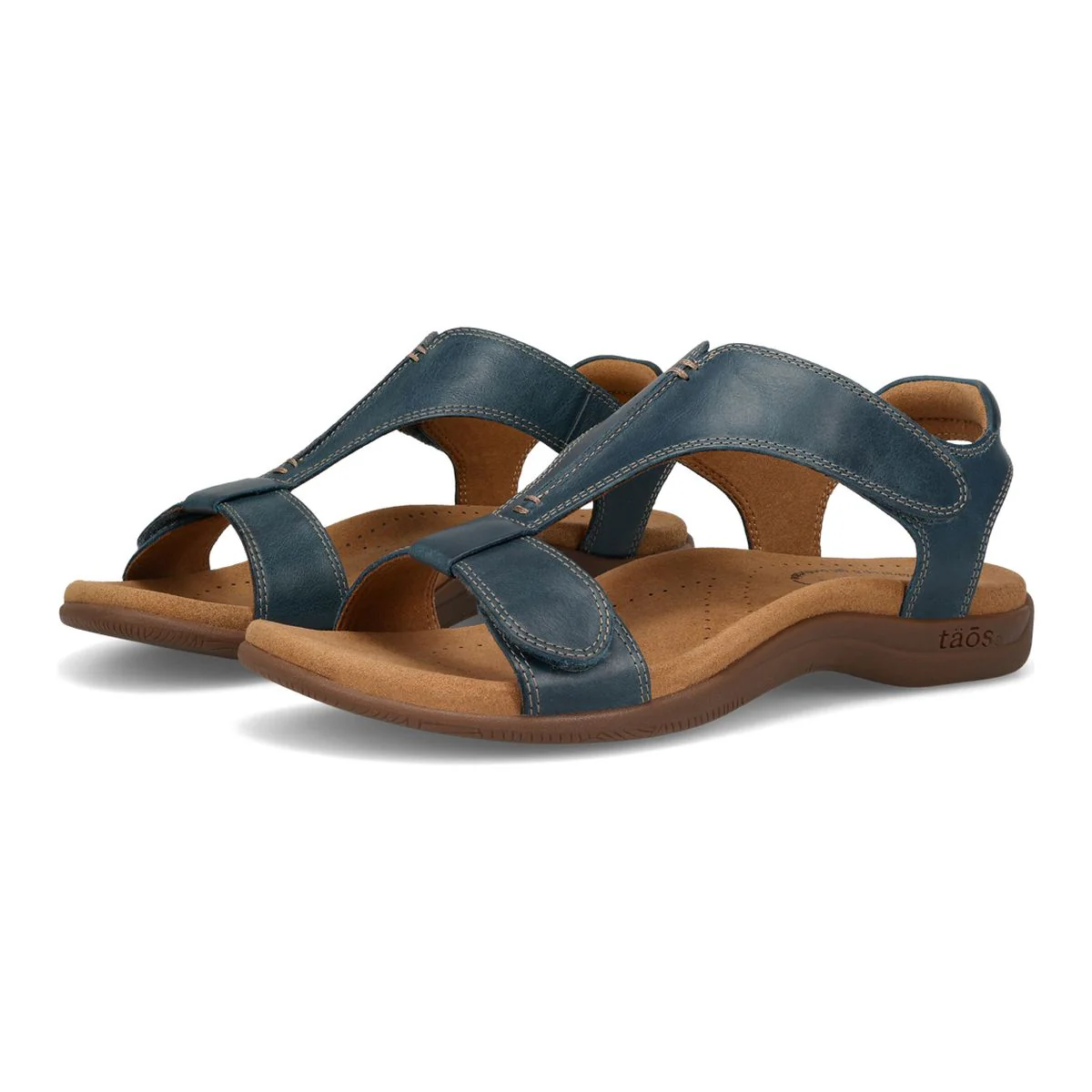 The Show Adjustable Strap Sandal in Petrol Blue - Image 6