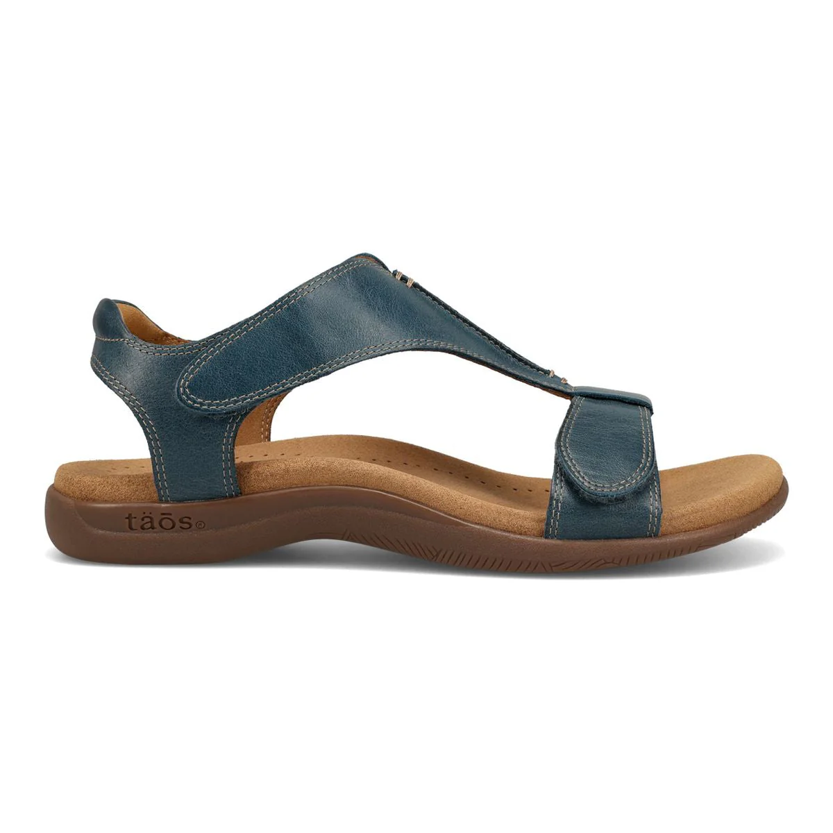 The Show Adjustable Strap Sandal in Petrol Blue - Image 7
