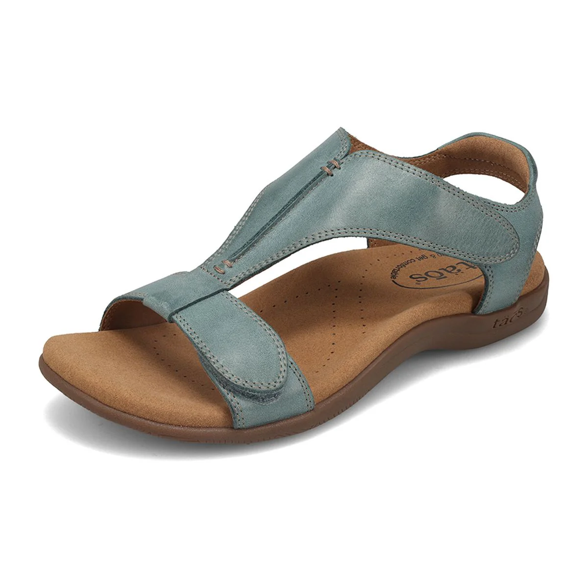 The Show Adjustable Strap Sandal in Teal - Image 3