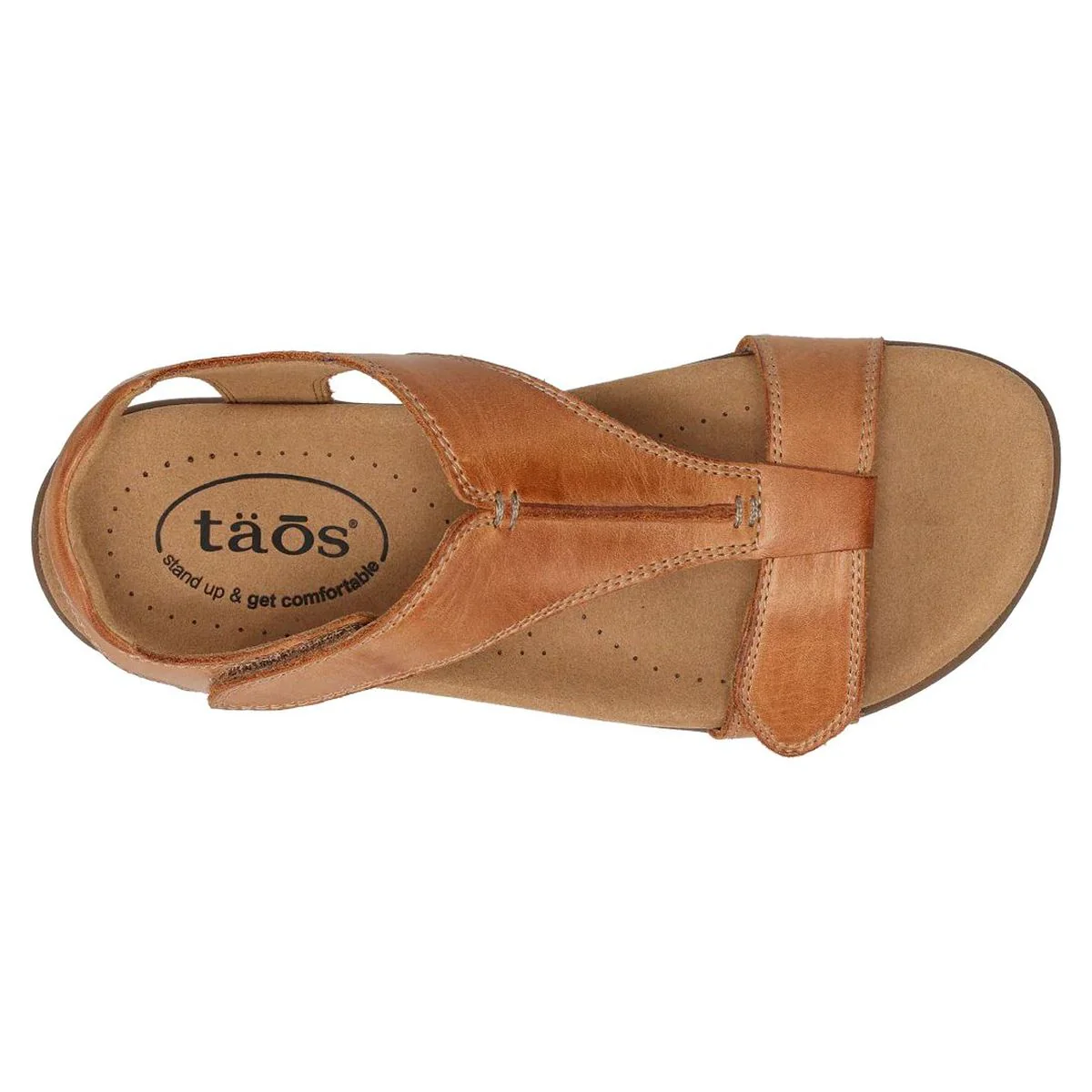 The Show Adjustable Strap Sandal in Caramel - Image 4