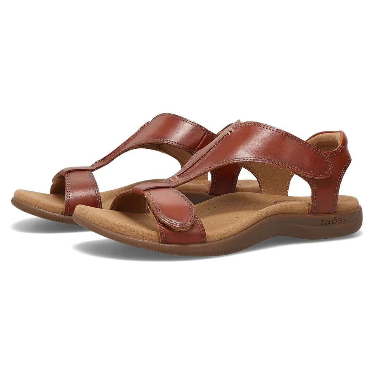 The Show Adjustable Strap Sandal in Cognac - Image 5