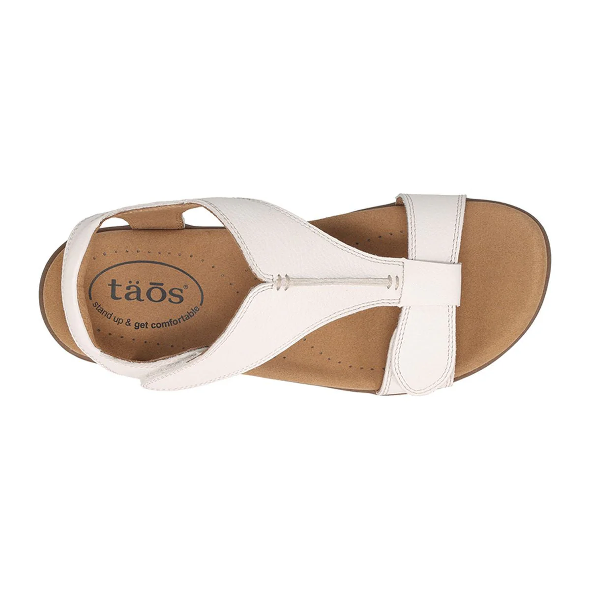 The Show Adjustable Strap Sandal in White - Image 4
