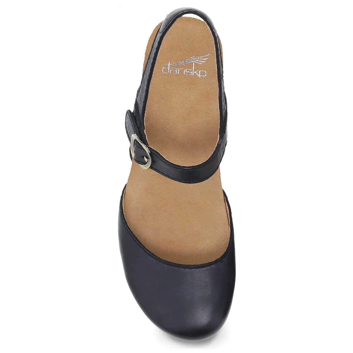 Dansko Tiffani Black Milled Burnished Mary Jane Women's Sandal - Image 2