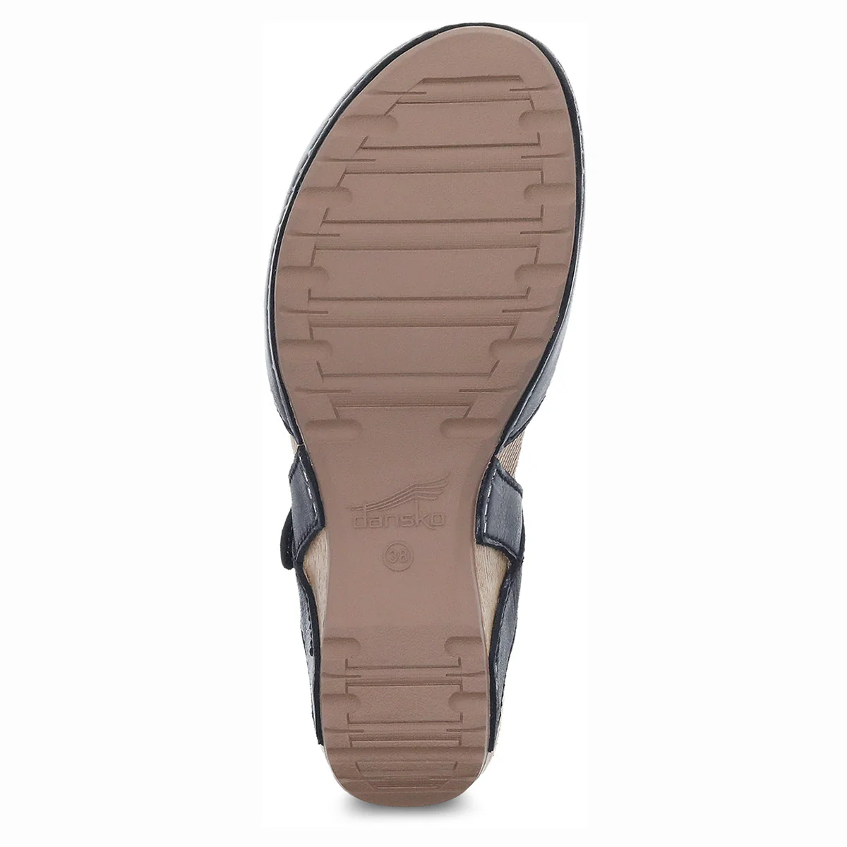 Dansko Tiffani Black Milled Burnished Mary Jane Women's Sandal - Image 3