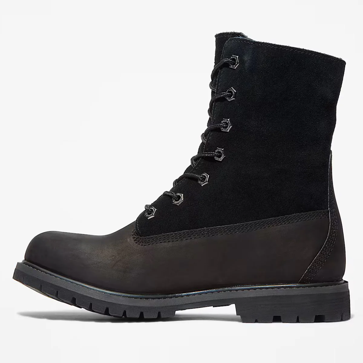 Timberland Women's Warm-Lined Waterproof Roll-Top Boot in Black - Image 3