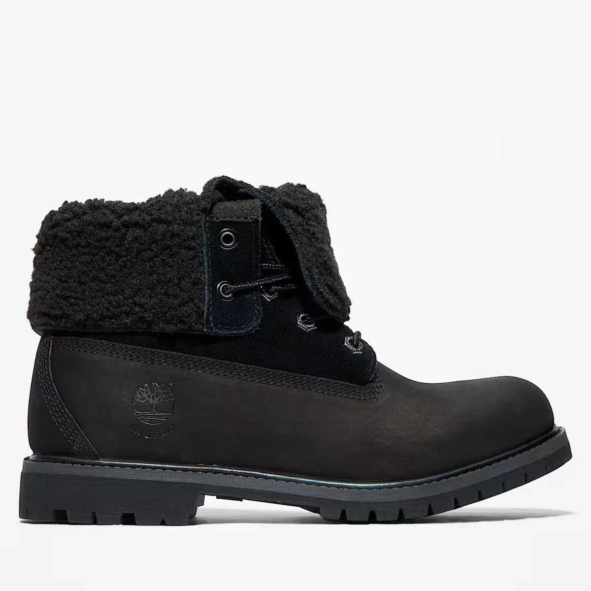 Timberland Women's Warm-Lined Waterproof Roll-Top Boot in Black - Image 4