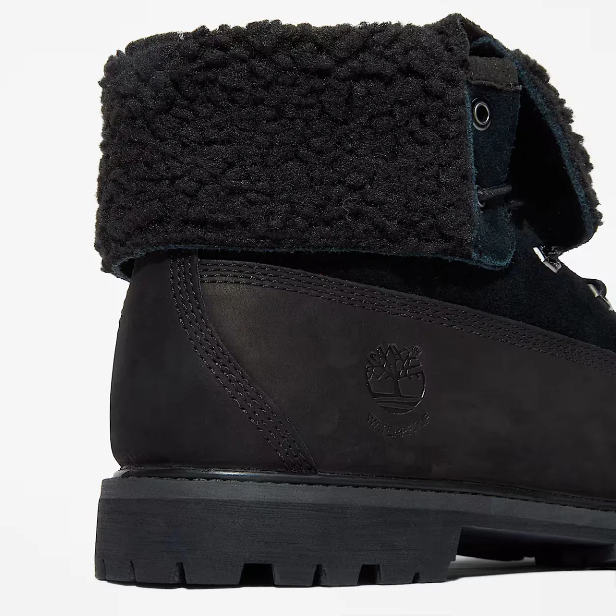 Timberland Women's Warm-Lined Waterproof Roll-Top Boot in Black - Image 7