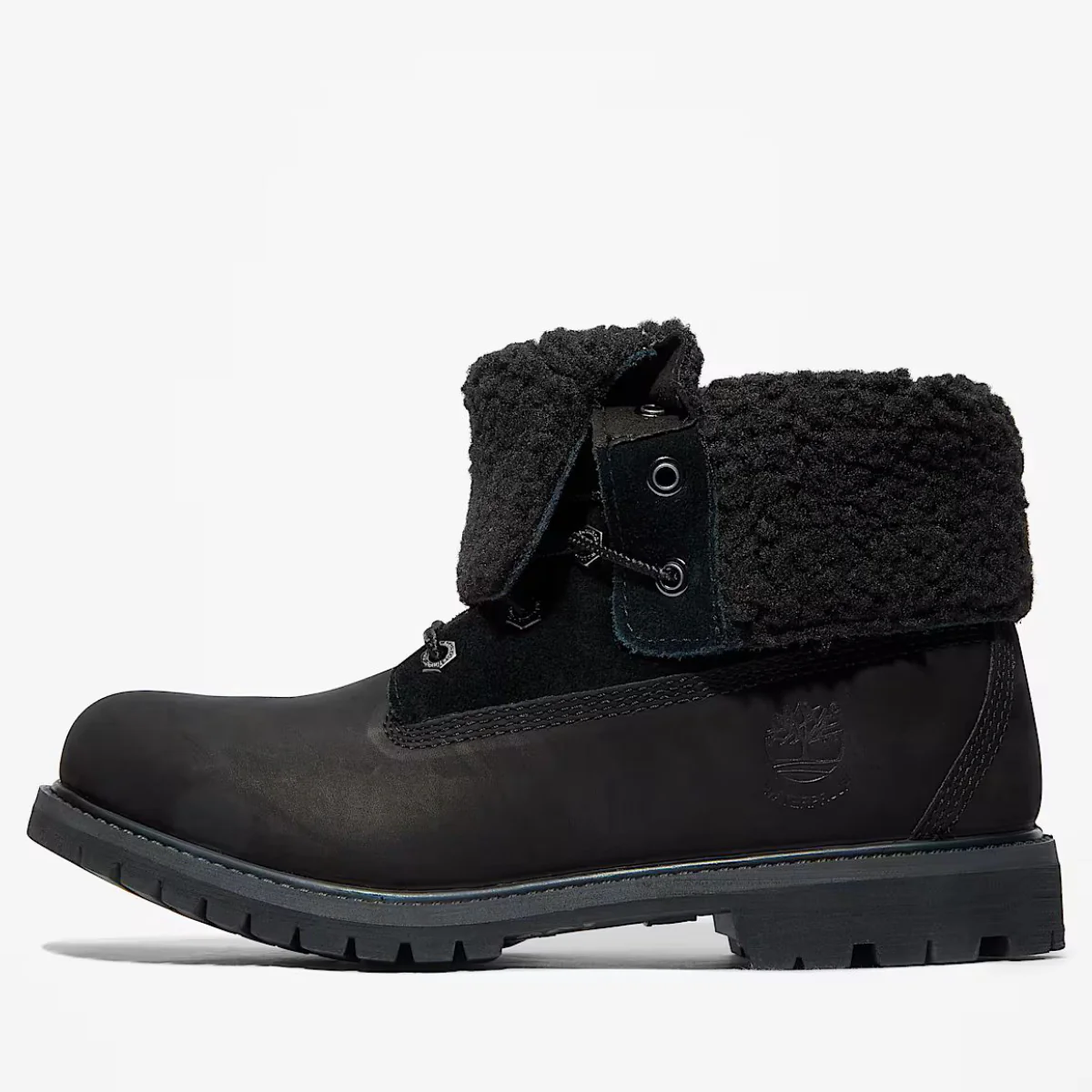 Timberland Women's Warm-Lined Waterproof Roll-Top Boot in Black - Image 8