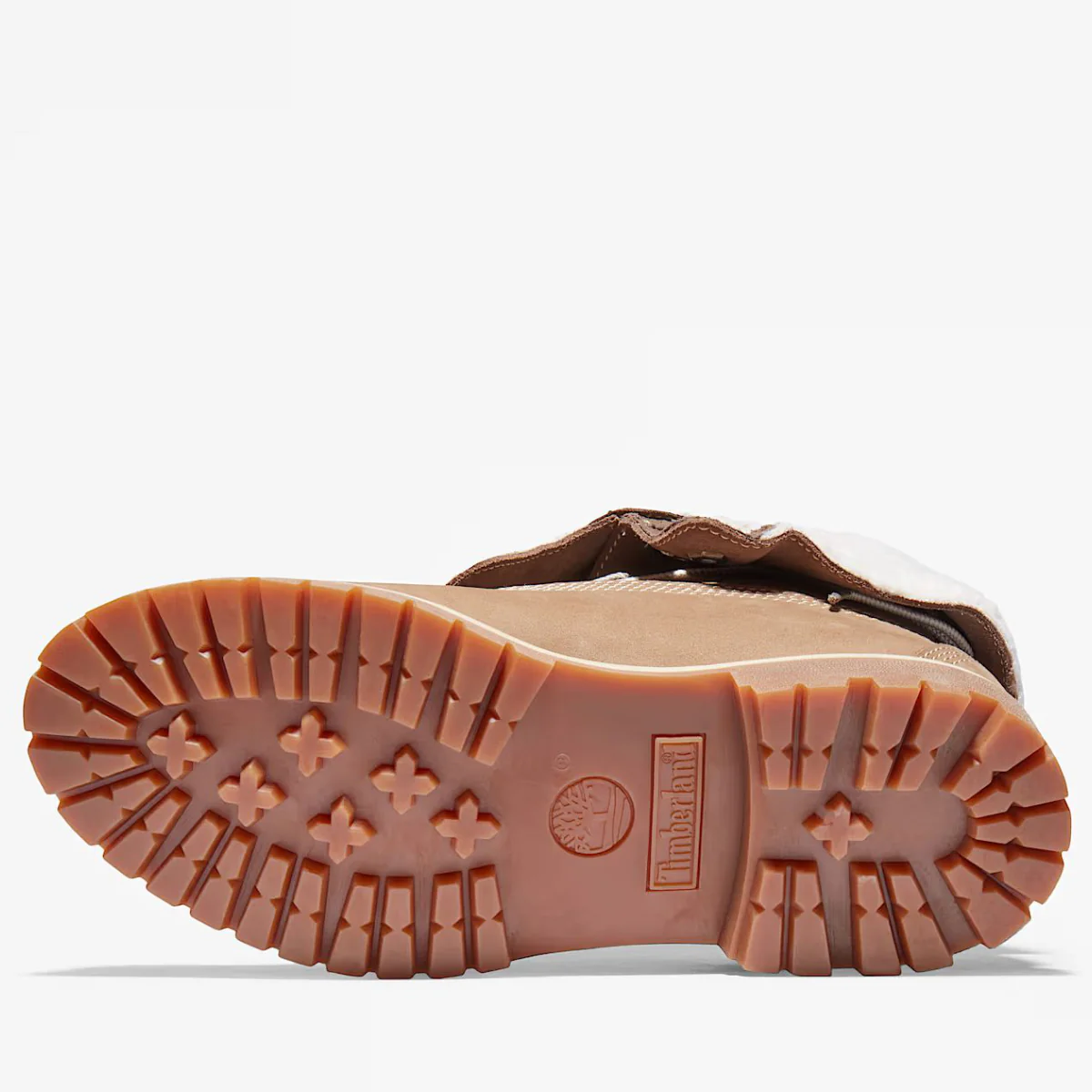 Timberland Women's Warm-Lined Waterproof Roll-Top Boot in Light Brown Nubuck - Image 5