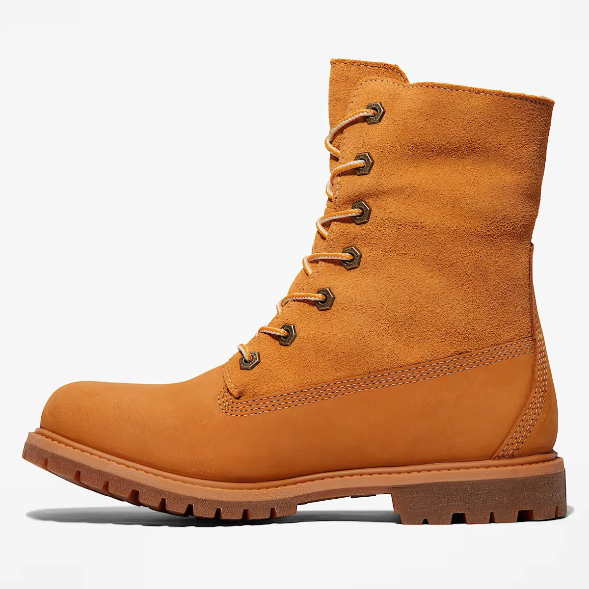 Timberland Women's Warm-Lined Waterproof Roll-Top Boot in Wheat Nubuck - Image 3
