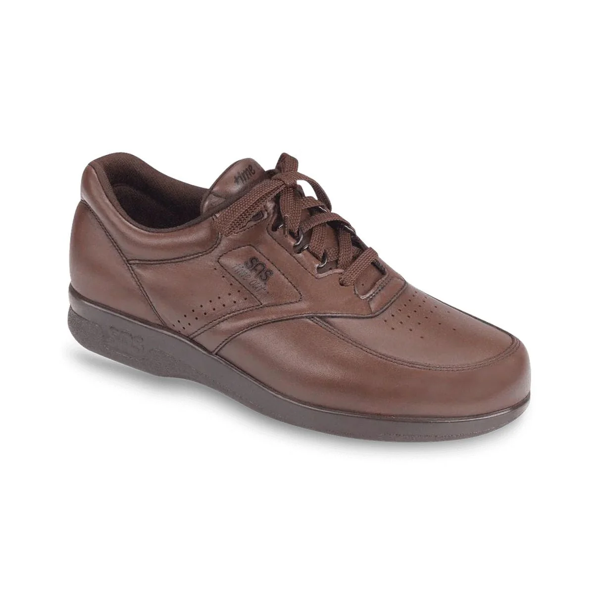 SAS Time Out Men's Lace Up Walking Shoe In Walnut