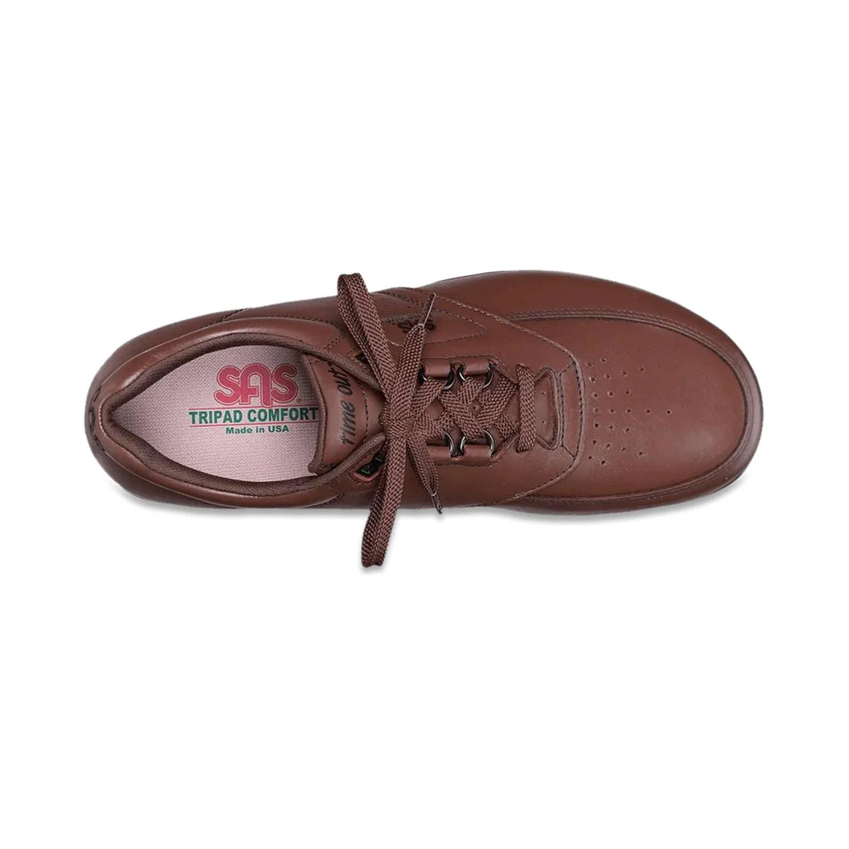 SAS Time Out Men's Lace Up Walking Shoe In Walnut - Image 4