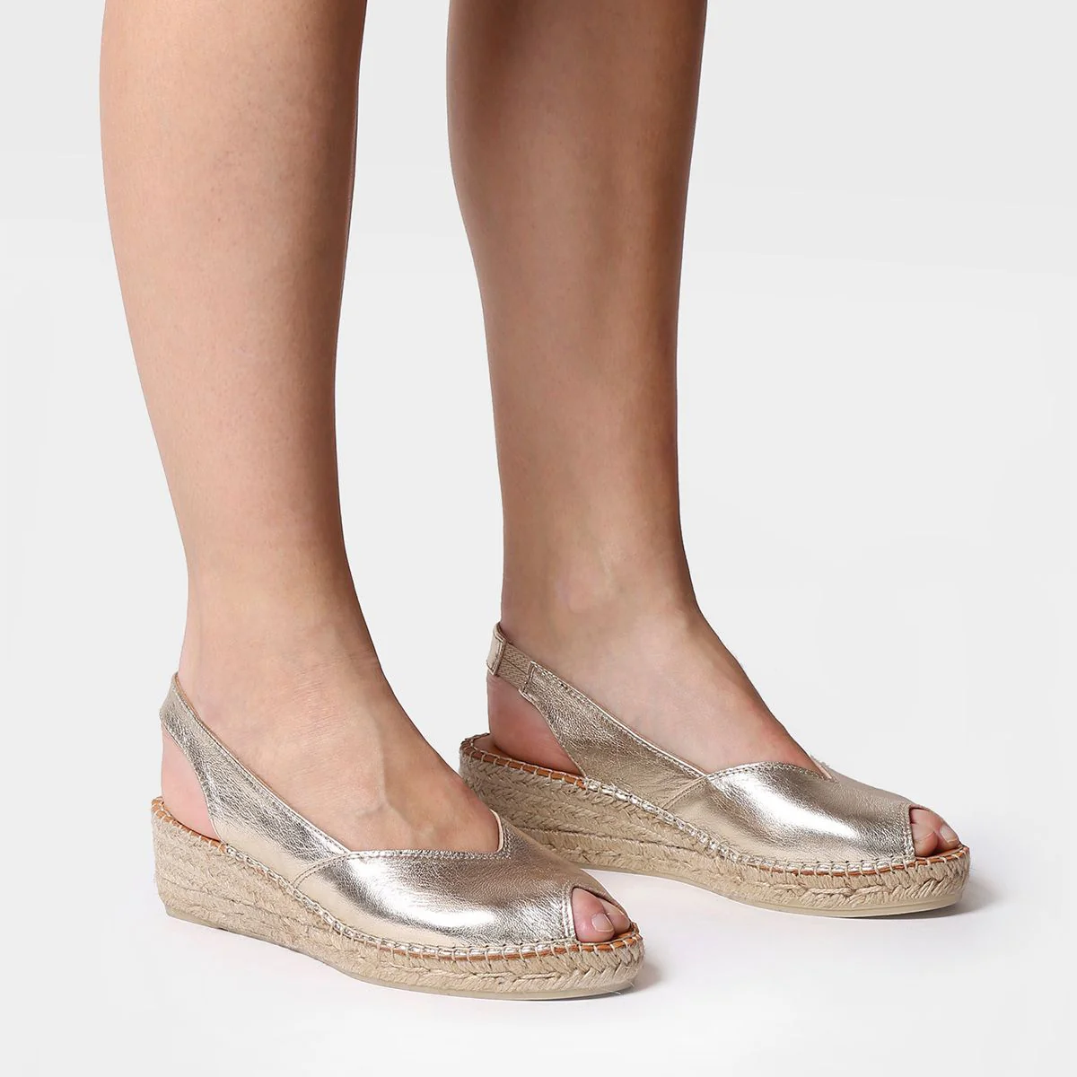 Toni Pons Bernia Women's Wedge Espadrilles in Platinum - Image 3
