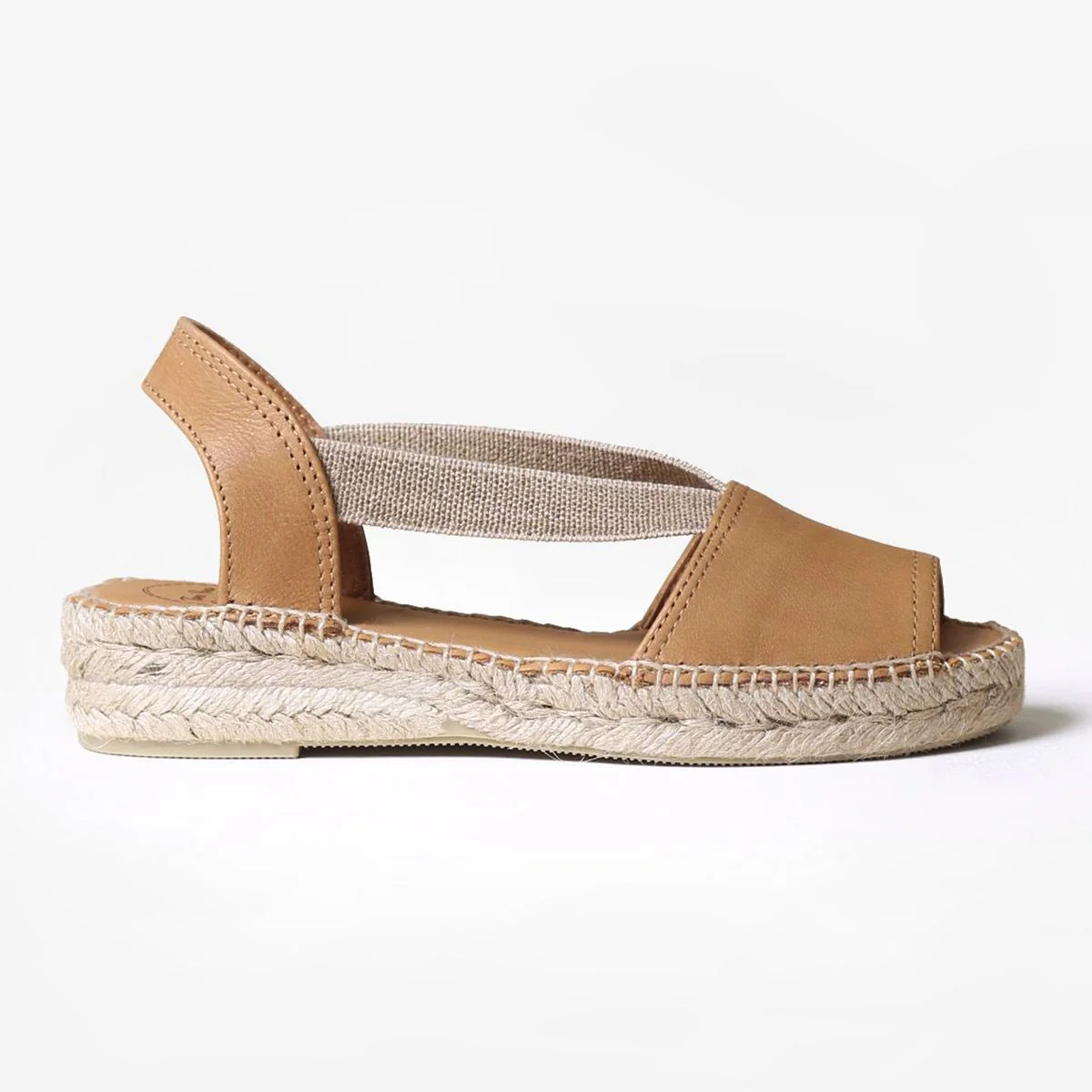 Toni Pons Etna Women's Flat Leather Sandal With Elastics