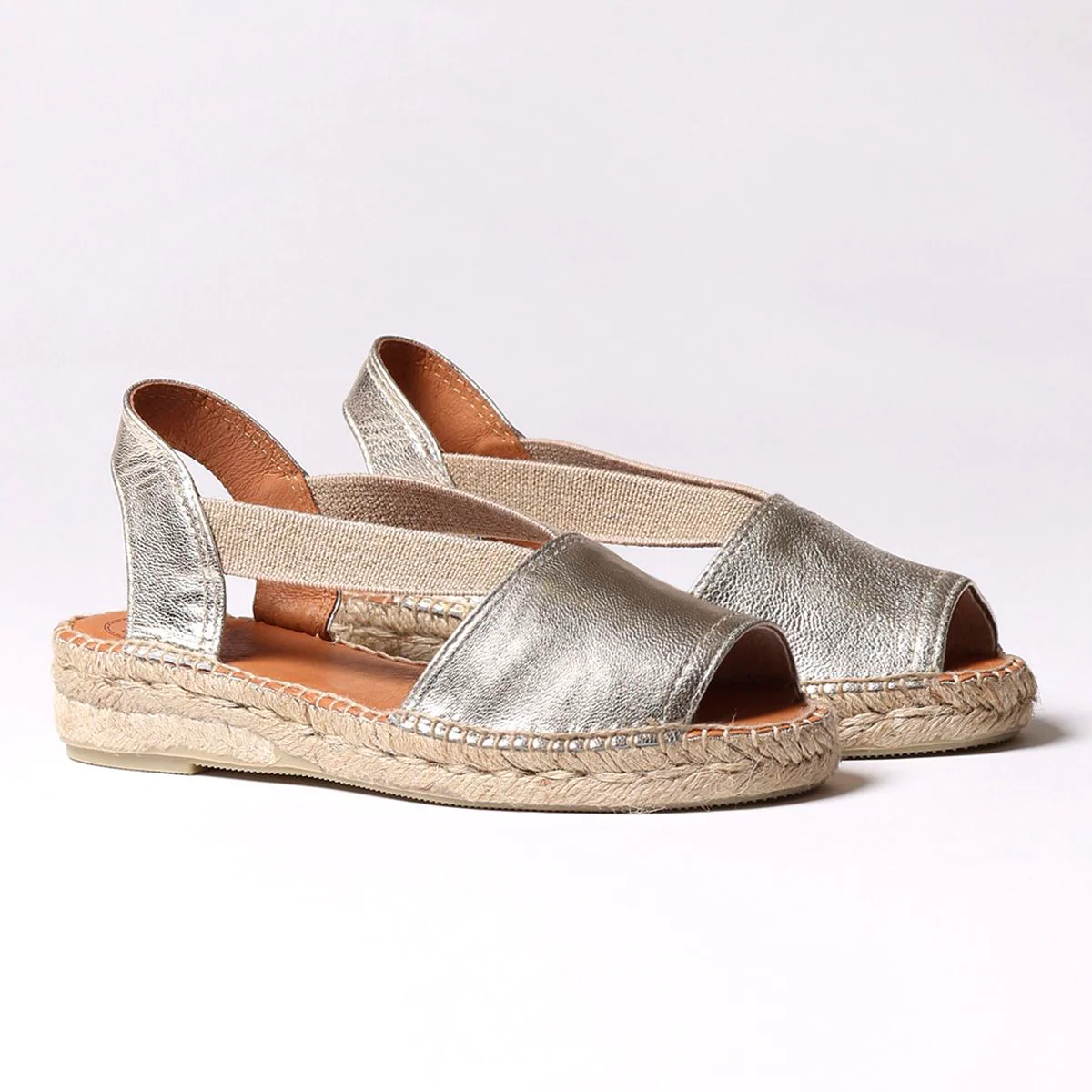 Toni Pons Etna Women's Flat Leather Sandal With Elastics - Image 2