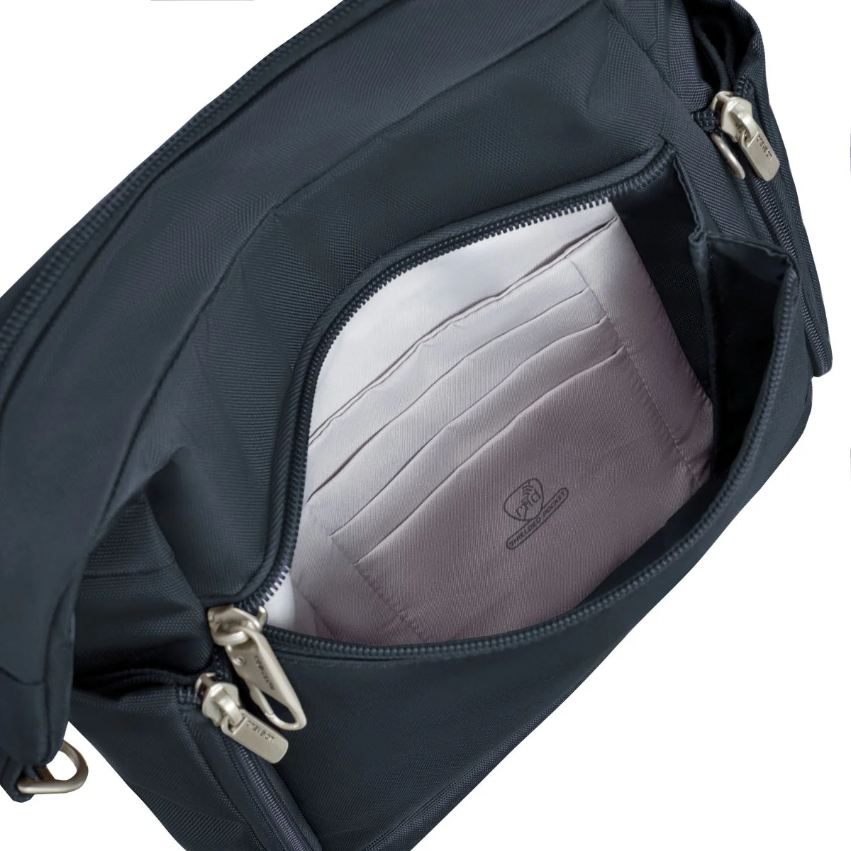 Travelon Women's Anti-Theft Classic Messenger in Midnight - Image 5