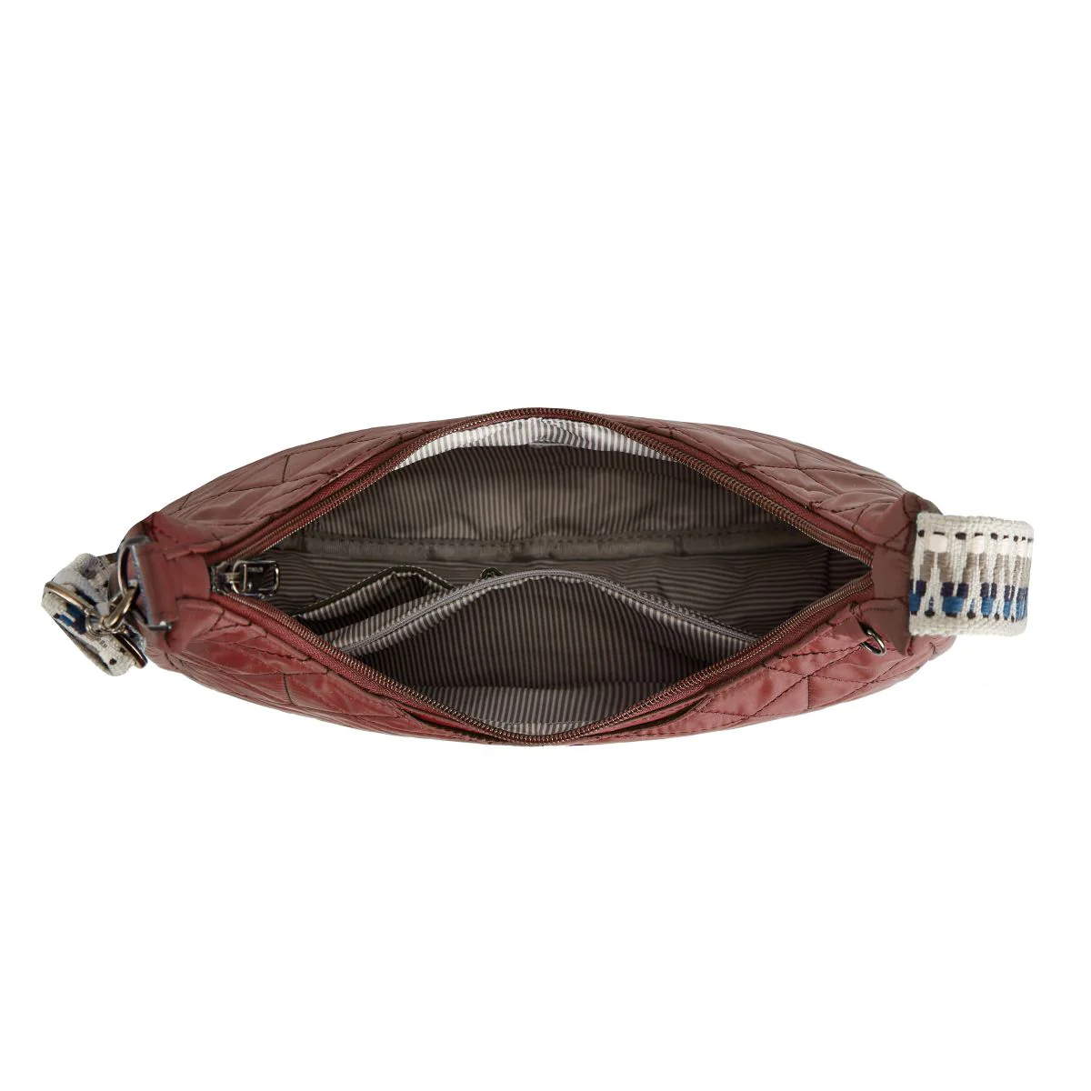 Travelon Woman's Anti-Theft Boho Slouchy Crossbody in Red - Image 5