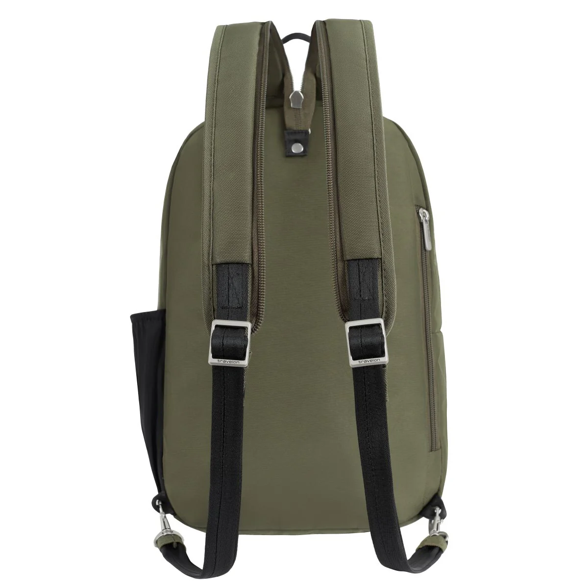 Travelon Unisex Anti-Theft Classic Convertible Sling Backpack in Olive - Image 2