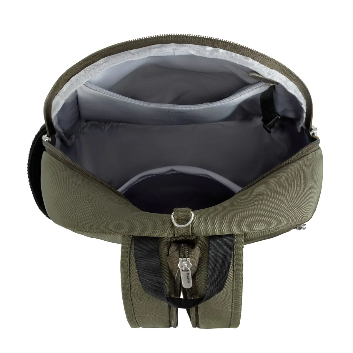 Travelon Unisex Anti-Theft Classic Convertible Sling Backpack in Olive - Image 5