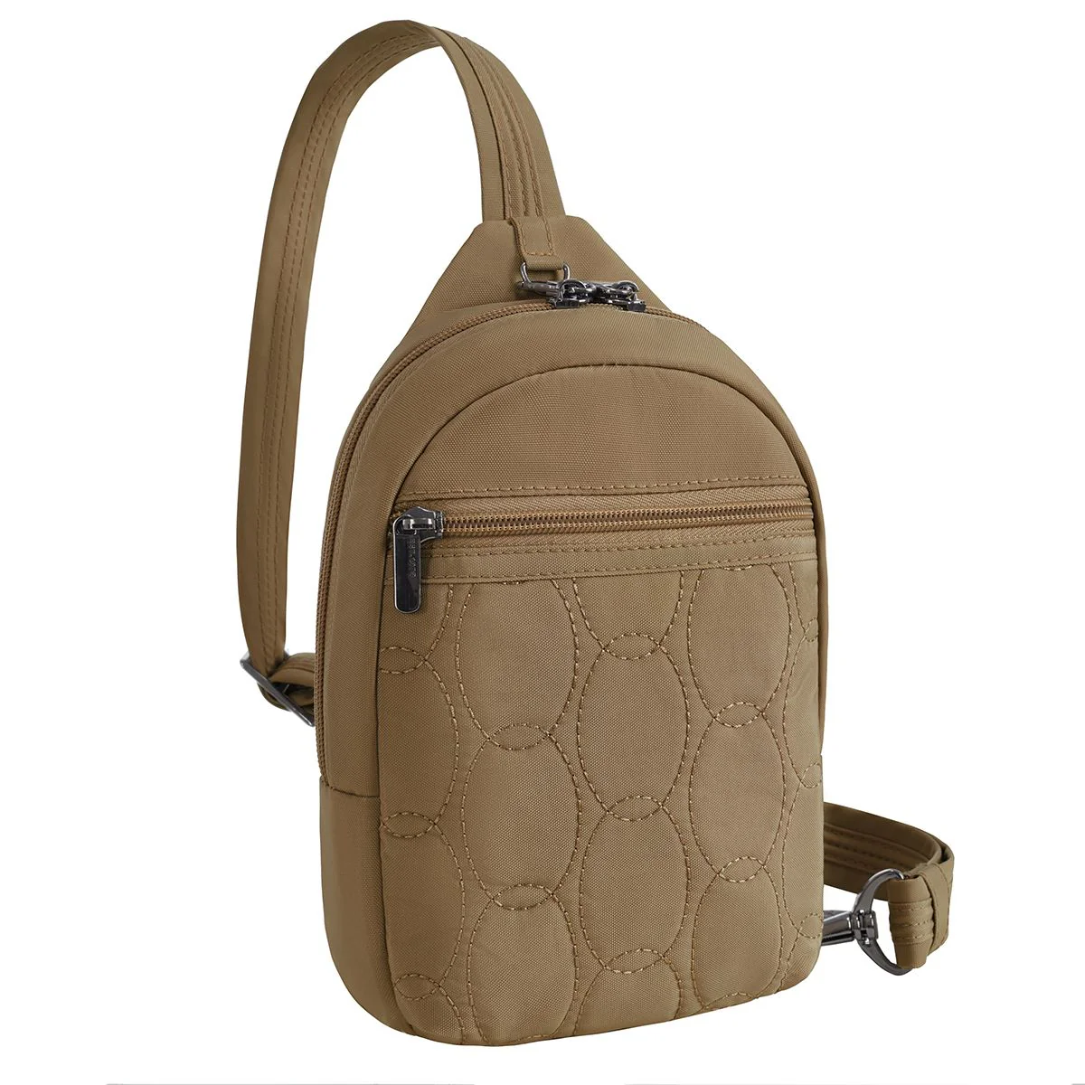 Travelon Women's Runways Anti-Theft Small Sling in Latte