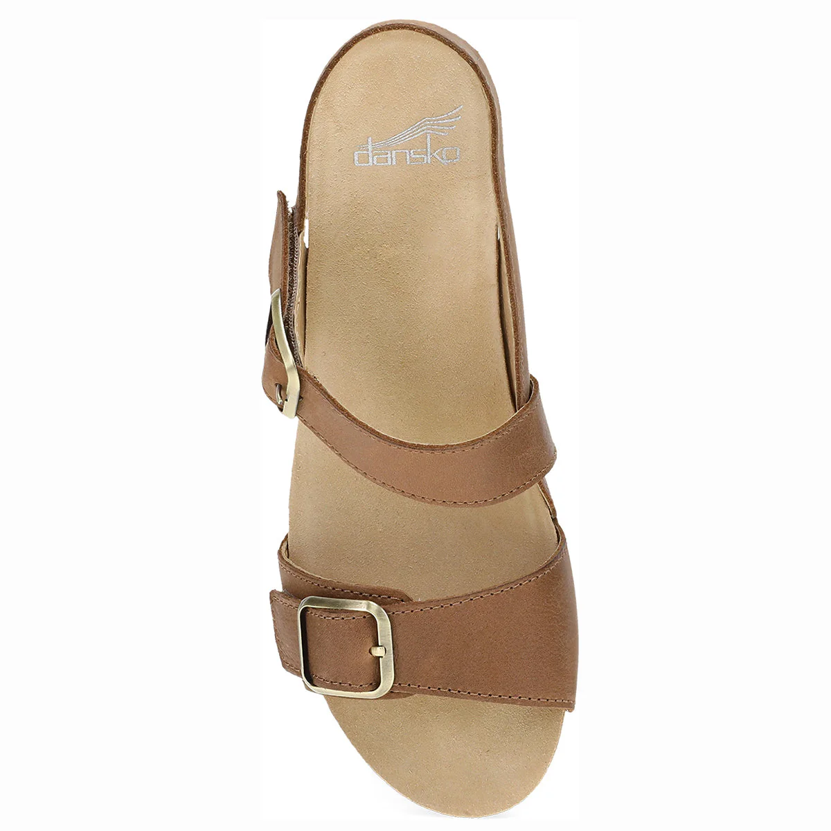 Dansko Trinity Tan Burnished Nubuck Women's Sandals - Image 3