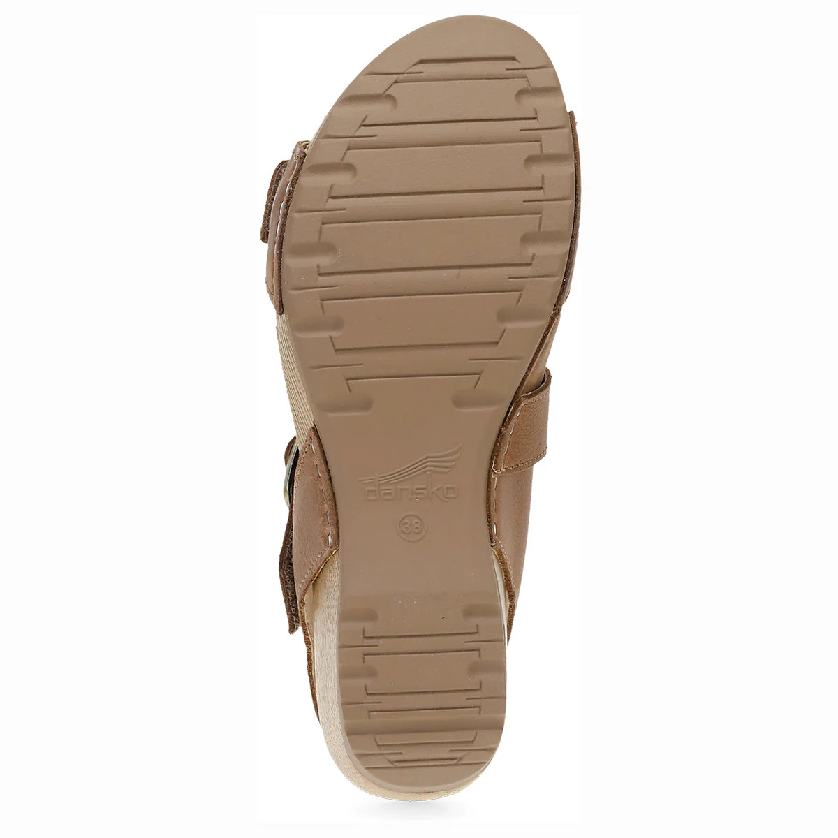 Dansko Trinity Tan Burnished Nubuck Women's Sandals - Image 4