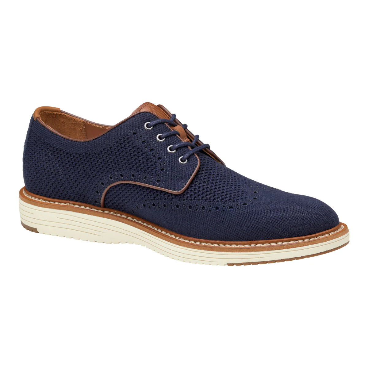 Johnston & Murphy Upton Knit Men's Dress Casual Shoe in Navy