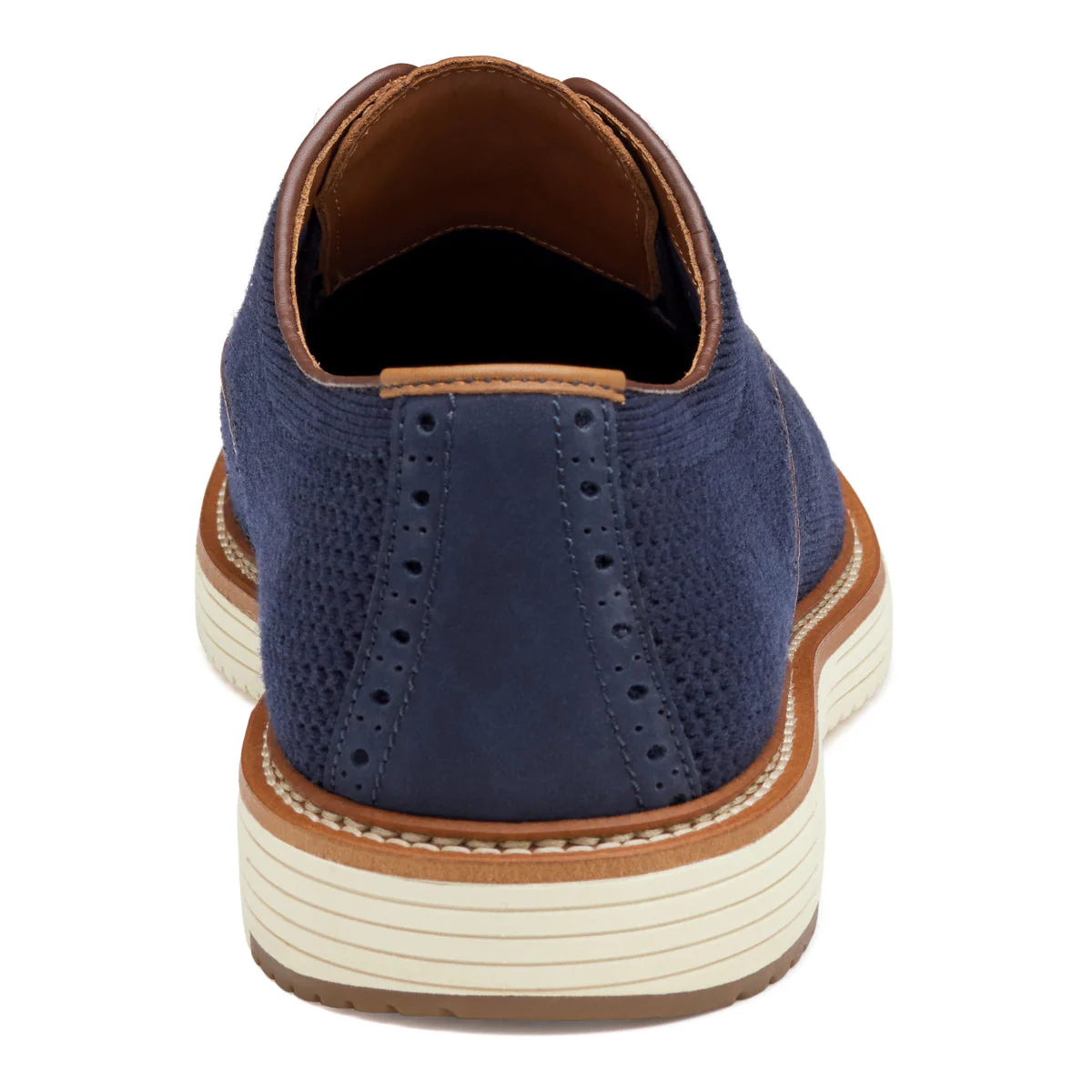 Johnston & Murphy Upton Knit Men's Dress Casual Shoe in Navy - Image 3