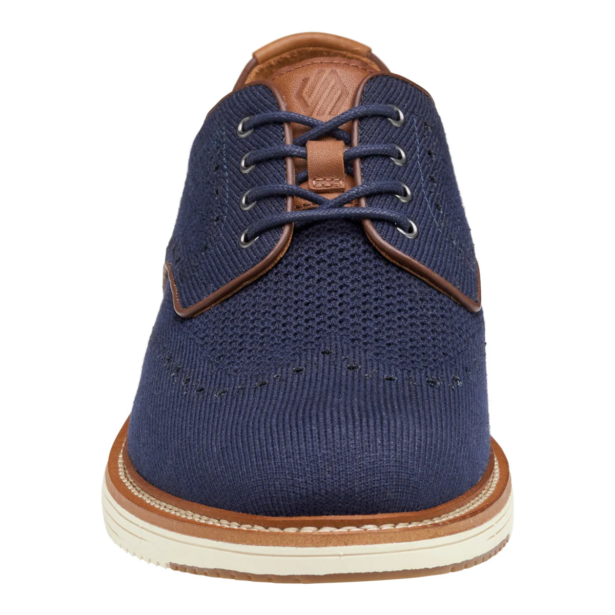 Johnston & Murphy Upton Knit Men's Dress Casual Shoe in Navy - Image 4